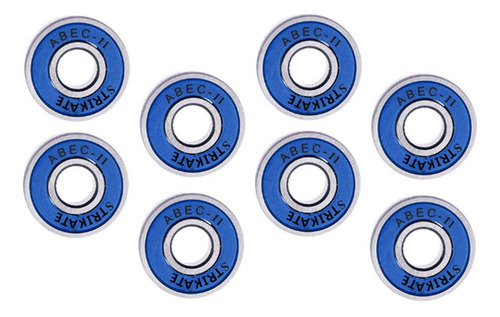 Paquete De 8 Rodamientos 608 Rs Abec 11 Hockey Patines Azul