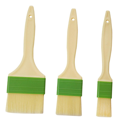 Para Nuevo 3 Piezas De Brochas For Hornear Aceite, Brocha