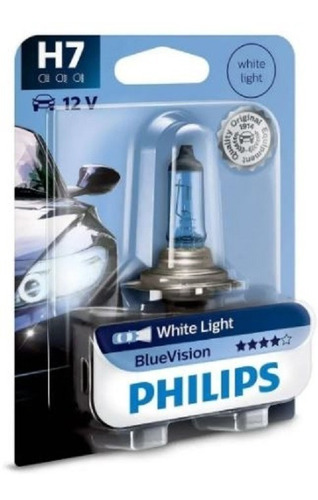 Lampara Phillips Original H7 12v Efecto Xenon Blue Visión 