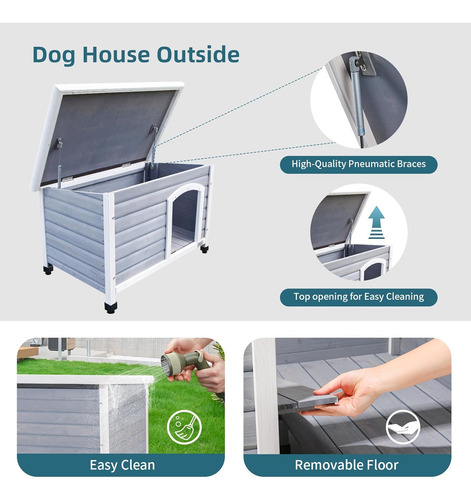 Casetas Cuchas De Madera Para Perros Resistentes Petsfit