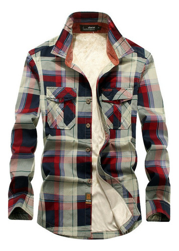 Camisa A Hombre Polar Lana Casual Abrigo