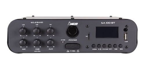 Imagem 4 de 4 de Amplificador Ll Nca Sa 100 Bt 100w - Usb Fm Sd Mic Bluetooth