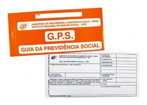 Carnê Gps Guia Contribuição Previdencia Social 5un Carbono