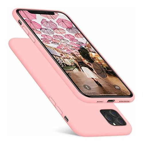 Funda Dtto Para iPhone 11 Pro Max Silicona Rosa Cristal