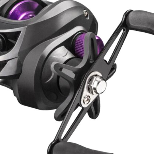 . Carrete De Pesca Baitcaster De Alta Púrpura Izquierda