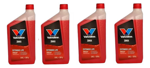 Refrigerante Valvoline Life Anticongelante Rojo X 4 Formula1