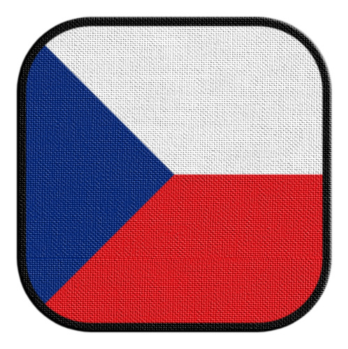 Parche Termoadhesivo Square Bandera Republica Checa