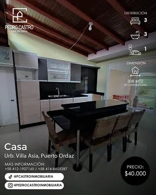 Casa en venta