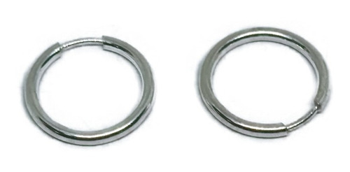 Arracadas De Plata Lisas De 2.5 Cm Arp05 +estuche