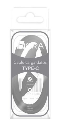 Cable Tipo C Marca 1hora Alta Calidad Carga Y Datos Colores