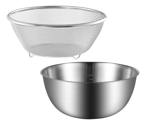 Colador De Malla Fina, Acero Inoxidable, Para Verduras, Meta
