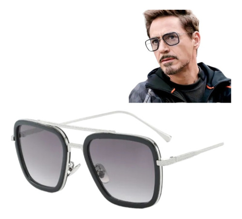 Gafas Tony Stark Iron Man Protección Uv 400 Con Estuche
