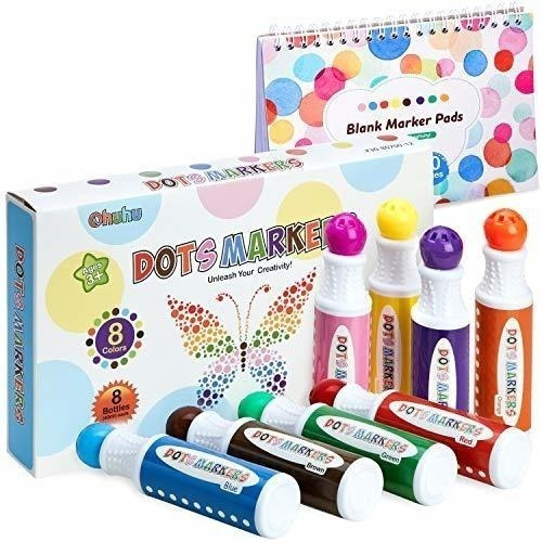 Kit De8  Marcadores De Puntos De Pintura Varios Colores     