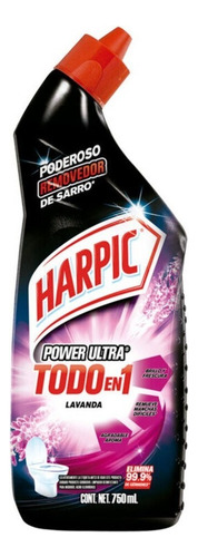 Limpiador Desinfectante Harpic Power Ultra Todo En 1 Lavanda