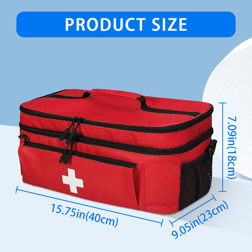 Bolsa De Primeros Auxilios Organizador De Botellas Kits De