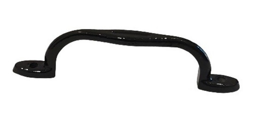 Manija Puente Tirador Aluminio Negra 110 Mm Cajón Mueble