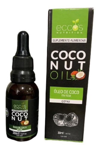 Suplemento Alimentar Eccos Coconut Oil 30ml