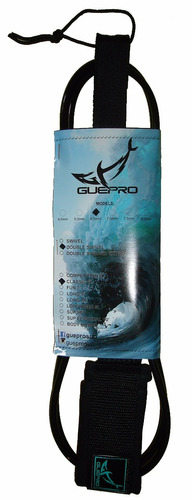 4 Leash Strep Cordinha Preto Surf Classic Pro 6'