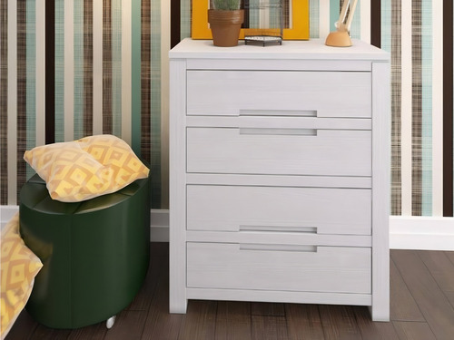 Cômoda 4 Gavetas Madma Cor Branco