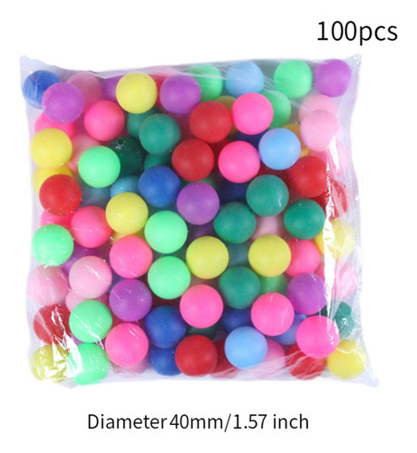 Pelotas De Pong, Pelotas De Rifa, Bolas 100 Pieces Mezcladas