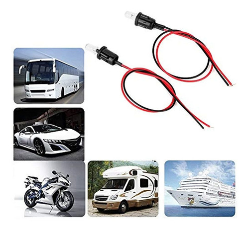 Imagen 2 de 5 de Aramox Luz Intermitente Para Coche 2 Unidades 12 V Cc Led Lu