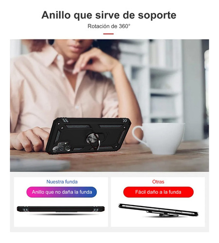 Funda Escudo Uso Rudo Para Zte A53 Mas Mica Hidrogel