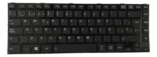 Teclado Para Toshiba Satellite C40-d L40-a Con Marco Esp