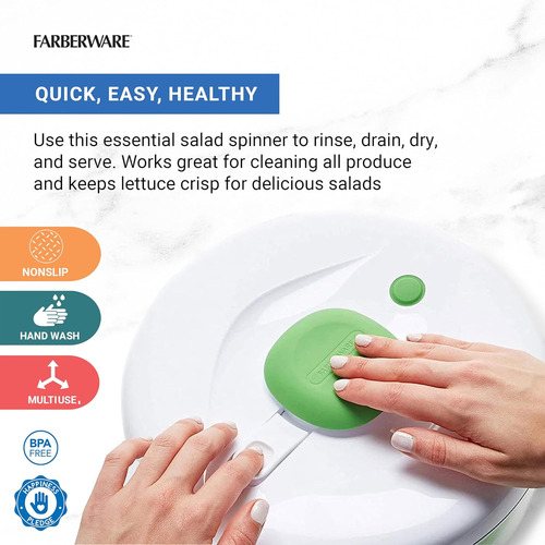 Spinner Pro Pump Spinner Facil De Usar De Farberware Con ...