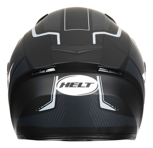 Capacete Para Moto Helt Avant Preto Fosco Fechado