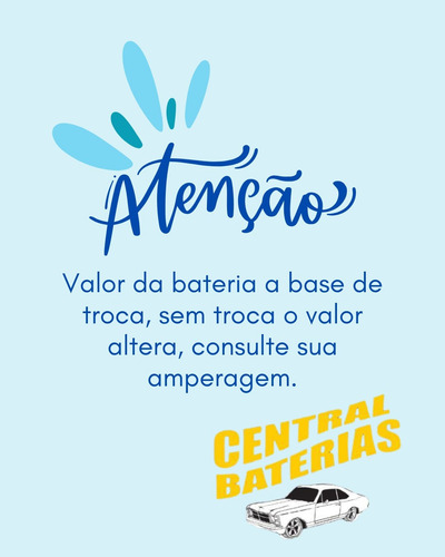 Bateria 60ah Linha Gold - Gol, Corsa, Celta , Fox Direito