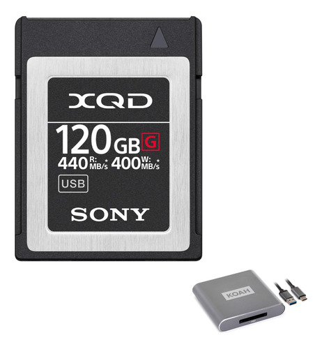 Sony Tarjeta Memoria Xqd Serie G 120 Gb Koah Pro Usb 3.1 C 2