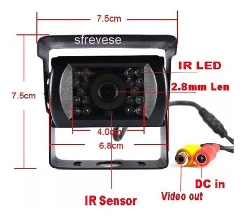 Kit De Retroceso Para Camión 12v A 24v - Camara Y Pantalla