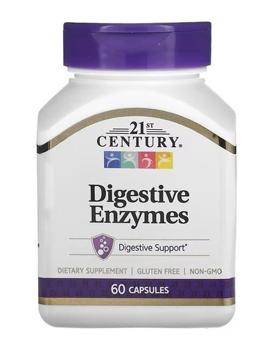 21st Century | Digestive Enzymes I 60 Capsulas I Importado 