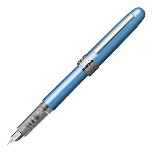 Caneta Tinteiro Platinum Plaisir Frosty Blue