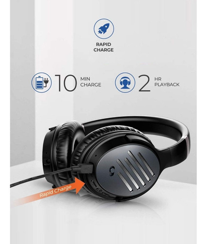 Audifonos Bluetooth Noise Cancelling Headphone Mpow H16 30h