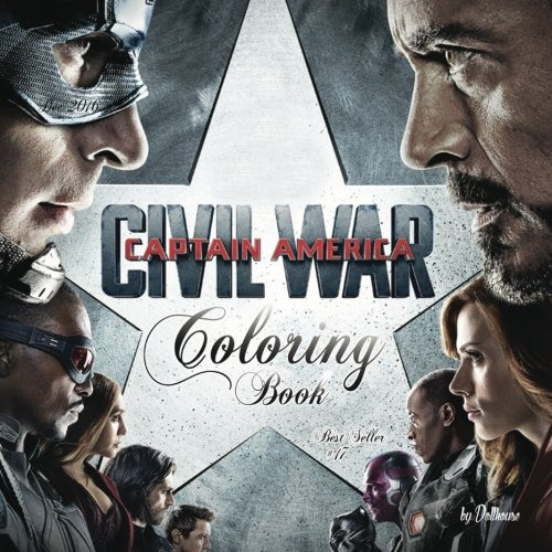 #17 Coloring Book Captain America Civil War Best Seller, Anx