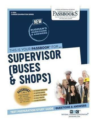 Libro Supervisor (buses And Shops) (c-1504) : Passbooks S...