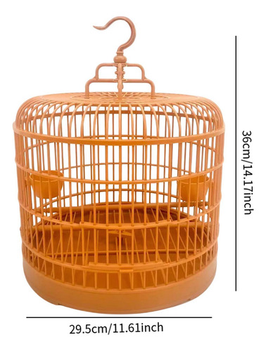 Jaula Redonda De Pájaro Pájaro Estilo Vintage Pequeño Con