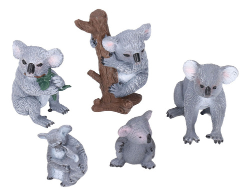 Figura De La Familia De Koalas Para Niños, Bonita Y Realista