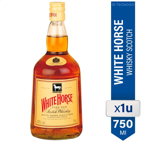 Imagen 2 de 2 de Whisky White Horse 750ml Fine Old Blended Scotch