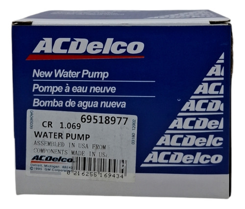 Bomba De Agua Spark Matiz Tico Damas Original