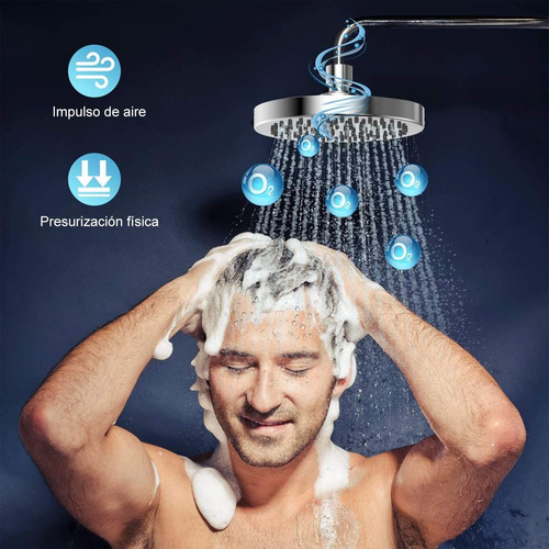 Y Cabeza De Ducha Lluvia Alta Presión Hecho Acero Inoxidable