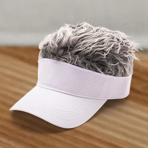 Cc Gorra Con Visera Para El Pelo Gorra Blanca Cabello Gris
