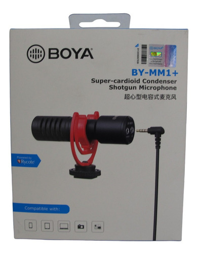 Microfono Boya Electrec P/camara O Celular Mod. By-mm1+