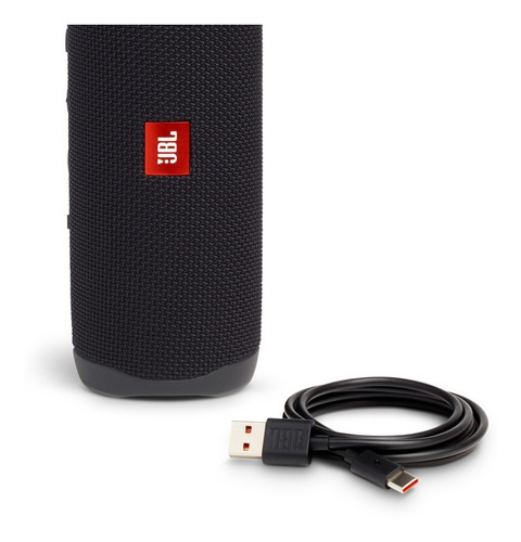 Imagen 6 de 10 de Parlante JBL Flip 5 JBLFLIP5BLUAM portátil con bluetooth waterproof black matte