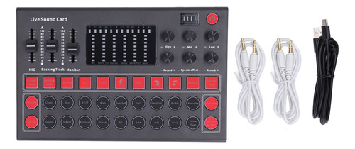 Equipo De Grabación De Estudio Voice Changer Sound Board Led