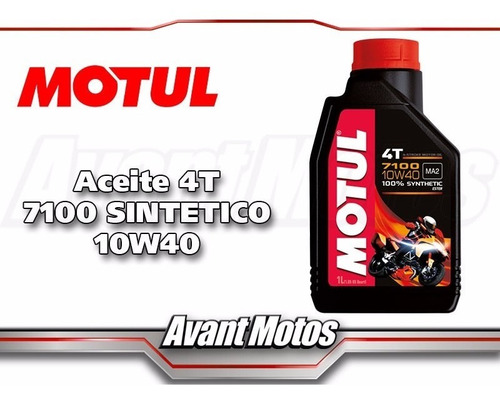 Aceite Motul 7100 10w40 4t Sintetico Con Envio Avant Motos