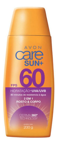 Protetor Solar Fps 60 Care Sun+ 200g - Avon