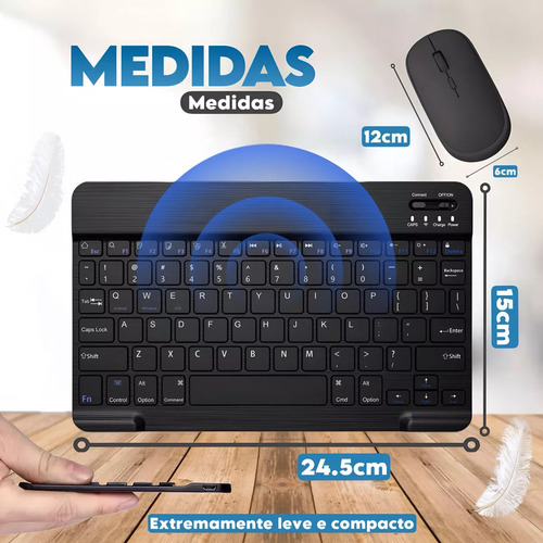 * Kit De Teclado Y Ratón Bluetooth Magnético For Lite P610