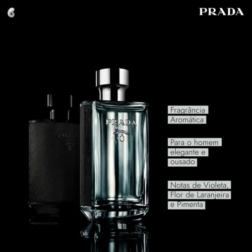Perfume Prada Milano L'homme Eau De Toilette 100ml Masculino Original Lacrado